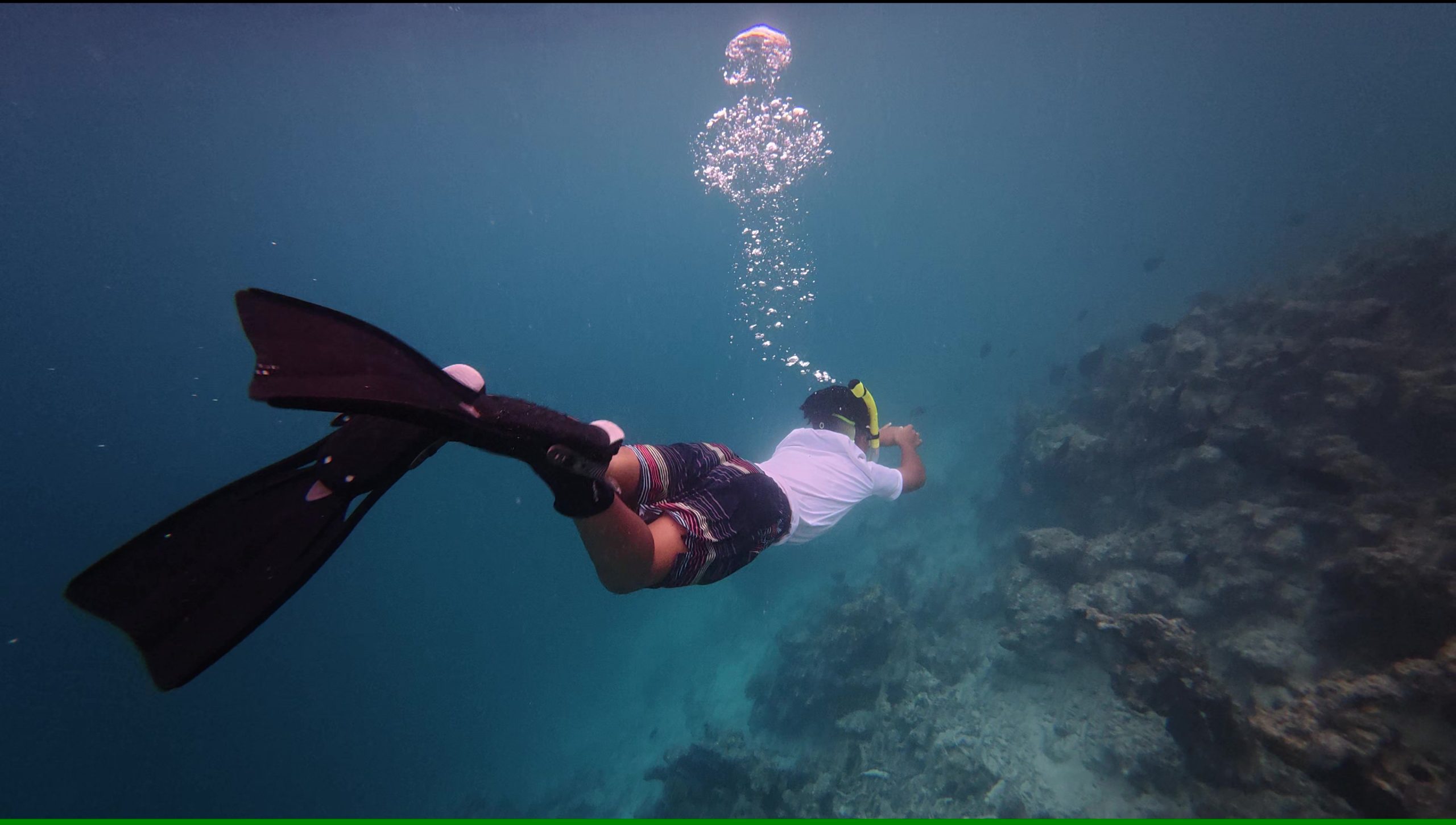 Snorkeling with turtles in Gili islands
